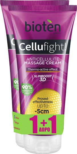 Bioten PROMO Cellufight up to 5cm Thermo Active Κρέμα Μασάζ Κατά της Κυτταρίτιδας 2x200ml