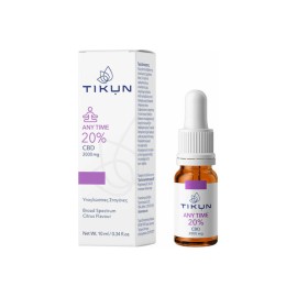 Tikun CBD Any Time 20% Έλαιο Κάνναβης σε Σταγόνες 2000mg με Γεύση Κίτρο 10ml