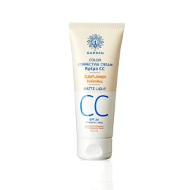 Garden CC Face Cream Matte SPF30 Light Ανοιχτή Απόχρωση Ενυδατική Κρέμα Προσώπου με Αντηλιακή Προστασία 50ml