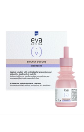 Intermed Eva Intima Biolact Douche Κολπικές Πλύσεις μίας Χρήσης 4 Τεμάχια