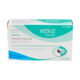 Avizor Visaid CleanSoft Wipes Μαντηλάκια Καθαρισμού Περιοφθαλμικής Περιοχής 20 Τεμάχια