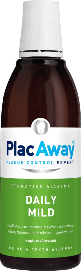 Plac Away Daily Mild Στοματικό Διάλυμα με Ήπια Γεύση Δυόσμου με Χλωρεξιδίνη 0,014% 500ml