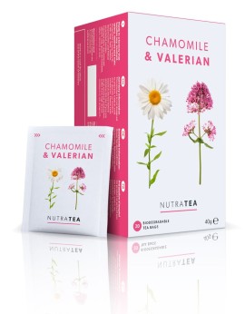 Nutra Tea Chamomile & Valerian Ποιοτικός Ύπνος - Θεραπευτικό Αφέψημα 40gr [20 Φακελίσκοι]