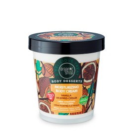 Natura Siberica Organic Shop Body Desserts Vanilla Whipped Cream Ενυδατική Κρέμα Σώματος Βανίλια Σαντιγύ 450ml