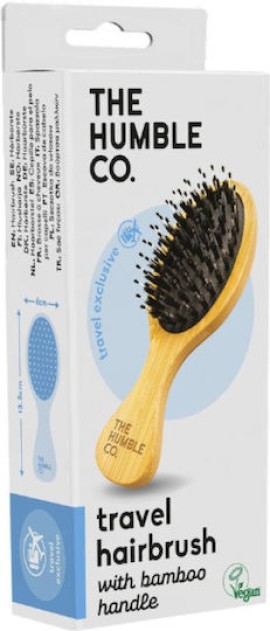 The Humble Co. Hair Brush Βούρτσα Μαλλιών Ταξιδίου 1 Τεμάχιο