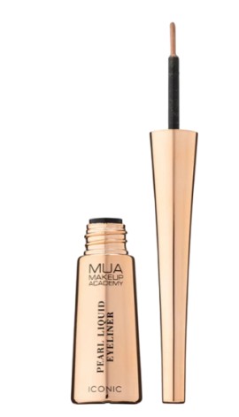 MUA Marble Pearl Liquid Liner Iconic Υγρό Eyeliner Θερμό, Ροζ-Χάλκινο με Glitter 3gr