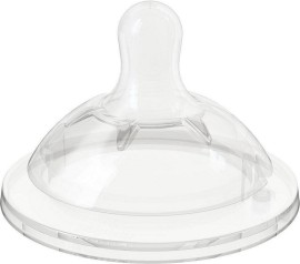 Chicco Natural Feeling Θηλή Σιλικόνης Ρυθμιζόμενης Ροής για 4m+ 2 Τεμάχια [81035-20]
