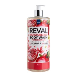 Intermed Reval Moisturizing Body Wash Pomegranate Ενυδατικό Αφρόλουτρο με Πανθενόλη & Αλόη, 1000ml