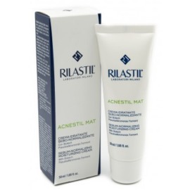 Rilastil Acnestil Mat Sebum Norm Cream Ενυδατική Σμηγματορυθμιστική Κρέμα Με Ματ Αποτέλεσμα 40ml
