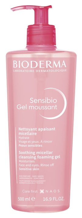 Bioderma Sensibio Gel Moussant Καταπραϋντικό Gel Καθαρισμού για Ευαίσθητο Δέρμα 500ml