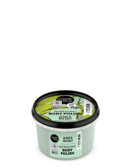 Natura Siberica Organic Shop Body Polish Atlantic Algae Scrub Σώματος Φύκια Αρκτικής και Θαλασσινό Αλάτι 250ml