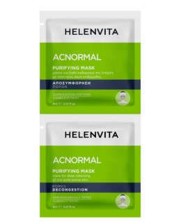 Helenvita AC Normal Purifying Facial Mask Μάσκα για Βαθύ Καθαρισμό για Λιπαρές & Ακνεϊκές Επιδερμίδες 2x8ml