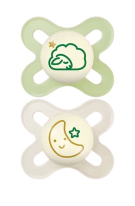 Mam Original Start 2-6m Πιπίλα Σιλικόνης Unisex Μπεζ - Πράσινο 2 Τεμάχια [124SUc]