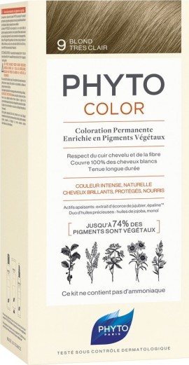 Phyto PhytoColor Βαφή Μαλλιών 9 Ξανθό Πολύ Ανοιχτό