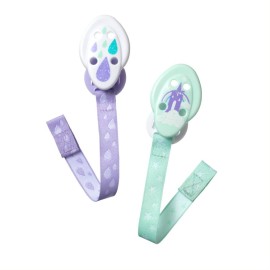 Tommee - Tippee TΤ CΤΝ Soother Holder Κλιπ Πιπίλας για 0m+ σε Διάφορους Χρωματισμούς 2 Τεμάχια