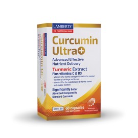 Lamberts Curcumin Ultra+ Turmeric, C, D3 Συμπλήρωμα Διατροφής με Κουρκουμά 60 Κάψουλες