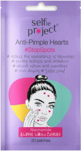 Selfie Project Anti-Pimple Hearts Stop Spots σε Σχήμα Καρδιάς για την Ακμή 20 Τεμάχια