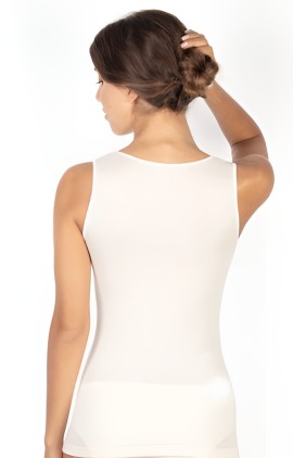 Egi Μπλούζα Χοντρή Τιράντα με Δαντέλα Μαλλί Μετάξι Μπεζ [145] 1 Τεμάχιο