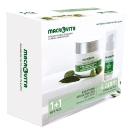 Macrovita PROMO Extra Strength Ενισχυμένη Κρέμα με Λάδι Ελιάς & Βασιλικό Πολτό για Κανονικές & Ξηρές Επιδερμίδες 50ml & ΔΩΡΟ Eye Contour Κρέμα Ματιών για Θρέψη & Αντιρυτιδική Προστασία 15ml