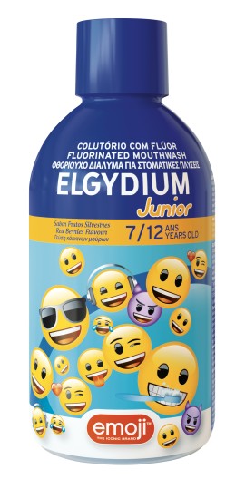 Elgydium Junior Emoji Φθοριούχο Στοματικό Διάλυμα για Παιδιά 7-12 Ετών 500ml