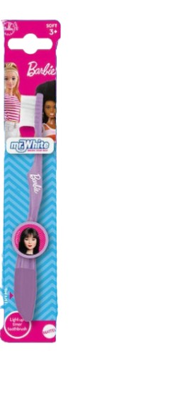 Mr.White Barbie Flashing Soft Παιδική Οδοντόβουρτσα με Χρονόμετρο Μαλακή για 3+ Ετών Ροζ & Γαλάζιο 1 Τεμάχιο
