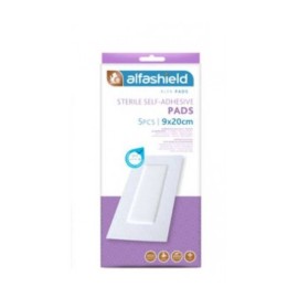 Alfashield Sterile Pads 9x20 Αποστειρωμένα Αυτοκόλλητα Επιθέματα 5 Τεμάχια