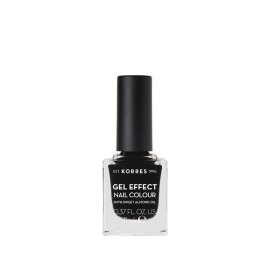 Korres Βερνίκι Νυχιών Gel Effect Nail Colour (No100) Black, 11ml