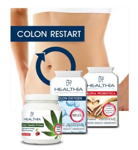 Healthia Bundle [Colon Restart] Super Cannabis Protein Συμπλήρωμα για την Αύξηση Αντοχής & Ενέργειας 500gr - Colon Oxygen 845mg 100 Κάψουλες - Alpha Probiotica 230mg Προβιοτικά 30 Κάψουλες