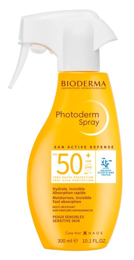 Bioderma Photoderm Spray Invisible SPF50+ Eνυδατικό Αντηλιακό Σπρέι Πολύ Yψηλής Προστασίας 300ml