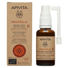Apivita Propolis Βιολογικό Spray για τον Ερεθισμένο Λαιμό με Άλθαια & Πρόπολη 30ml