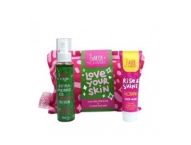 Aloe Colors PROMO Love Your Skin Aloe Vera Face Serum Αναπλαστικός Ορός 100ml & Rise & Shine Glowing Face Mask Μάσκα Προσώπου 55ml + ΔΩΡΟ Νεσεσέρ