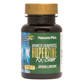 Natures Plus Huperzine Rx Brain για Βελτίωση της Μνήμης 30 Ταμπλέτες