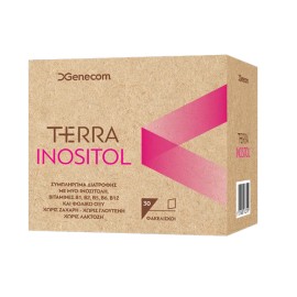 Genecom Terra Inositol Συμπλήρωμα Διατροφής Για Τη Ρύθμιση Της Λειτουργίας Των Ωοθηκών 30 Φακελάκια