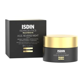 Isdin Isdinceutics Rejuvenate A.G.E. Reverse Night Κρέμα Προσώπου Νυκτός για Επιδιόρθωση με Μελατονίνη 50ml