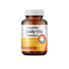 Natura Vita Daily Vits Premium Πολυβιταμίνη για Ενέργεια & Τόνωση του Οργανισμού 30 Ταμπλέτες