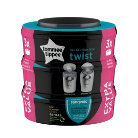 Tommee - Tippee Sangenic Twist & Click Refill Ανταλλακτικά Κάδου Απόρριψης Πάνας 3 Τεμάχια
