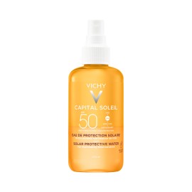 Vichy Capital Soleil SPF50 Αντηλιακό Νερό με β-Καροτένιο για Ομοιόμορφο Μαύρισμα 200ml