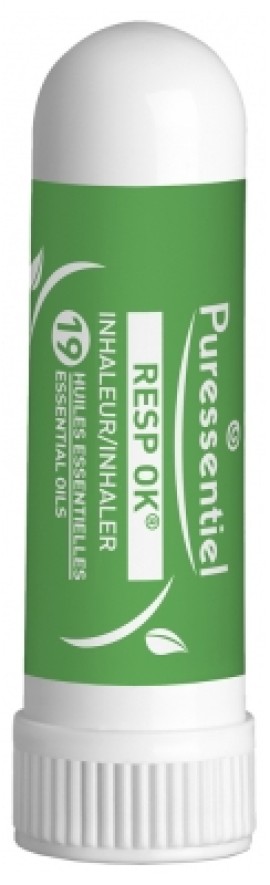 Puressentiel Resp OK Inhaler with 19 Essential Oils Συσκευή Εισπνοών για Βουλωμένη Μύτη με Αιθέρια Έλαια 1ml