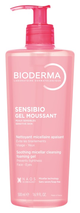 Bioderma Sensibio Gel Moussant Καταπραϋντικό Gel Καθαρισμού για Ευαίσθητο Δέρμα 500ml