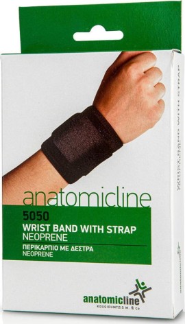Anatomic Line Περικάρπιο με Δέστρα Neoprene One Size Χρώμα Μαύρο [5050]