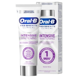 Oral B Pro 3D White Clinical Intensive Whitening Oδοντόκρεμα για Λεύκανση 75ml