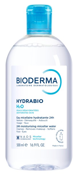 Bioderma Hydrabio Η2Ο Micellar Water Ενυδατικό Νερό Καθαρισμού & Ντεμακιγιάζ για Αφυδατωμένο Δέρμα 500ml