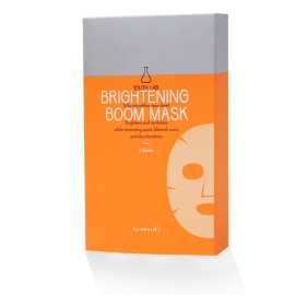 Youth Lab Brightening Boom Mask Υφασμάτινη Μάσκα Προσώπου με Λευκαντική, Αναπλαστική και Ενυδατική Δράση 4 Τεμάχια