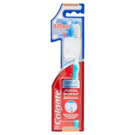 Colgate Slim Soft 0,01mm Οδοντόβουρτσα Μαλακή Μπλε 1 Τεμάχιο