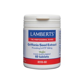 Lamberts Griffonia Seed Extract 100mg 5 HTP για την Ρύθμιση της Σεροτονίνης 60 Ταμπλέτες