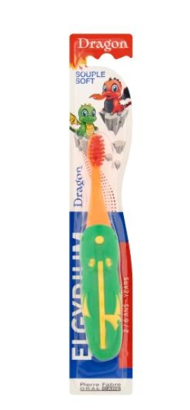 Elgydium Dragon Soft Οδοντόβουρτσα για Παιδιά Μαλακή 2-6 Ετών σε Διάφορους Χρωματισμούς 1 Τεμάχιο