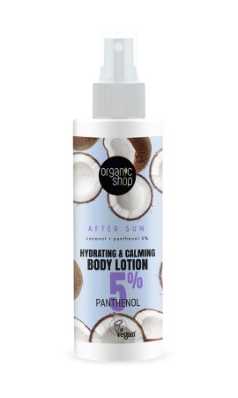 Natura Siberica Organic Shop After Sun Body Lotion Ενυδατική & Καταπραϋντική Λοσιόν Σώματος με Καρύδα για Μετά τον Ήλιο 150ml