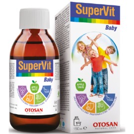 Otosan SuperVit Πολυβιταμινούχο Συμπλήρωμα Διατροφής για Παιδιά σε Σιρόπι με Γεύση Μήλο 150ml