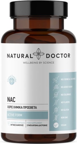Natural Doctor Nac 300mg Συμπλήρωμα Διατροφής με Αντιοξειδωτική Δράση 90 Φυτικές Κάψουλες
