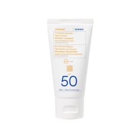 Korres Yoghurt SPF50 Γιαούρτι Αντηλιακή Κρέμα Προσώπου με Χρώμα 50ml